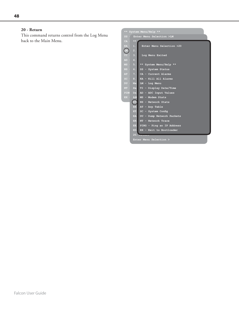 Falcon user guide | RLE FMS8 User Manual | Page 48 / 92