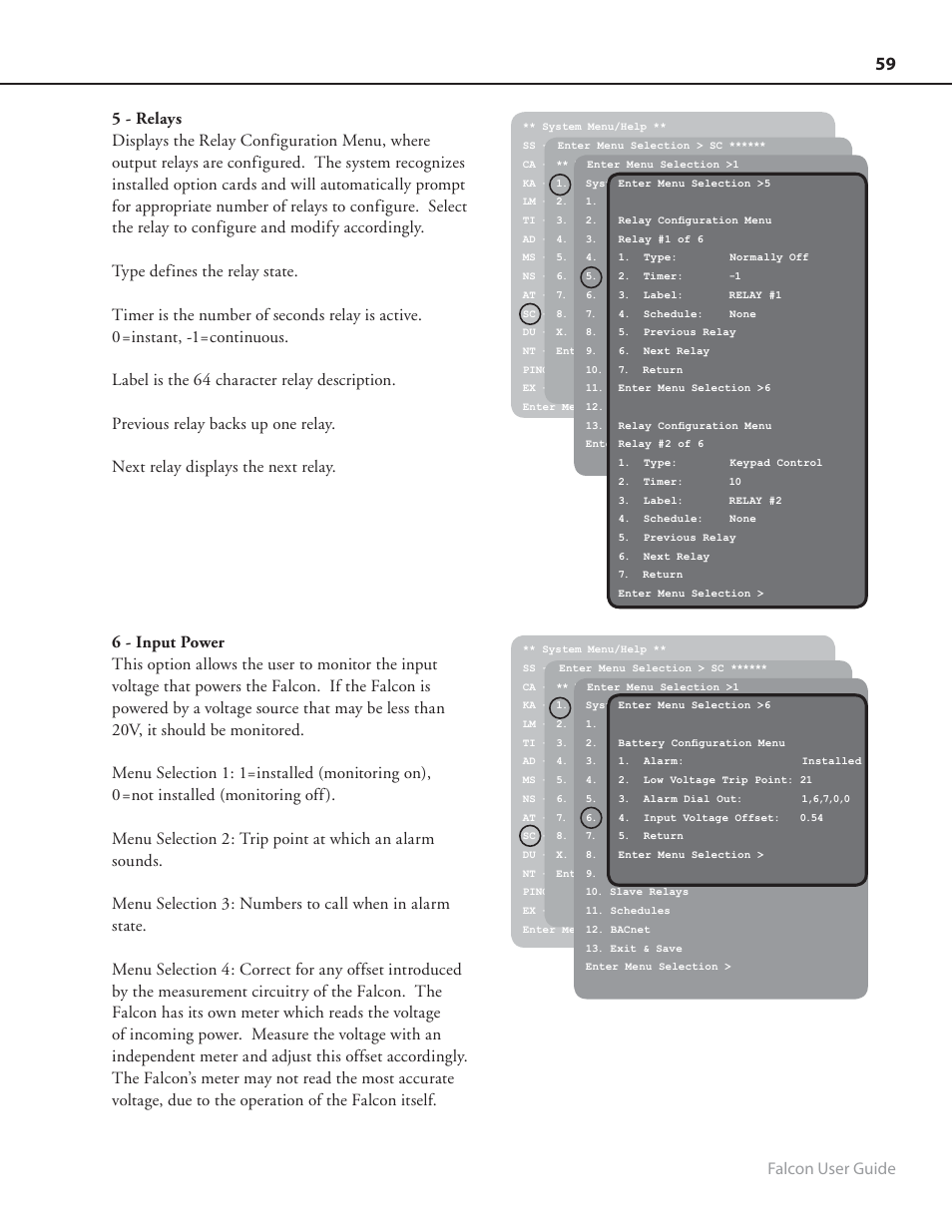 Falcon user guide | RLE FMS8 User Manual | Page 59 / 92