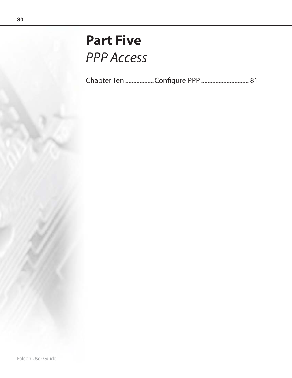 Part five ppp access | RLE FMS8 User Manual | Page 80 / 92