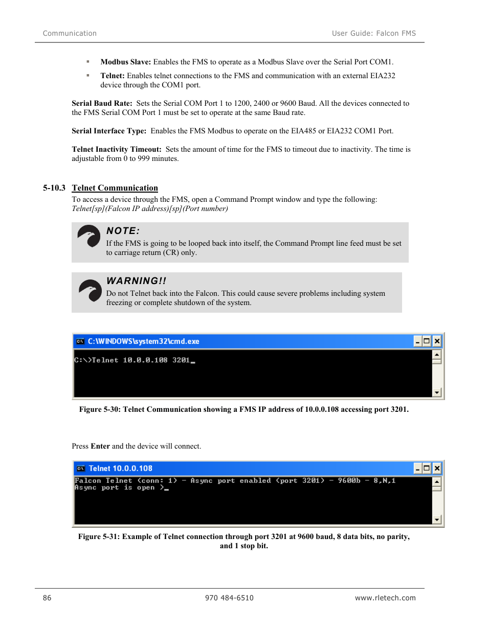 RLE Falcon EM User Manual | Page 100 / 146