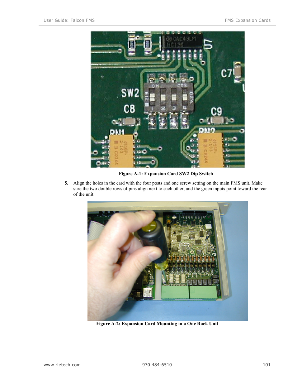 RLE Falcon EM User Manual | Page 115 / 146