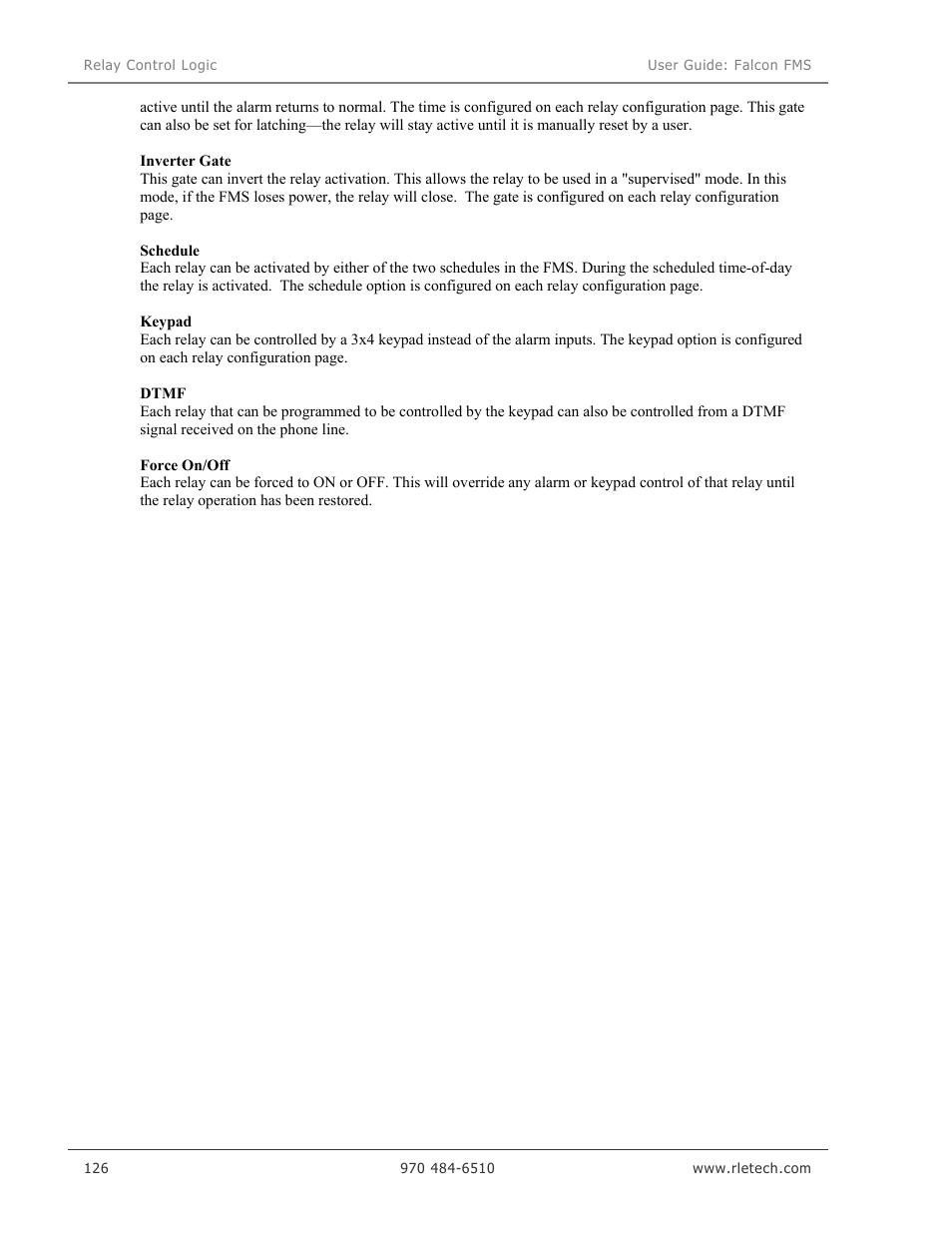 RLE Falcon EM User Manual | Page 140 / 146