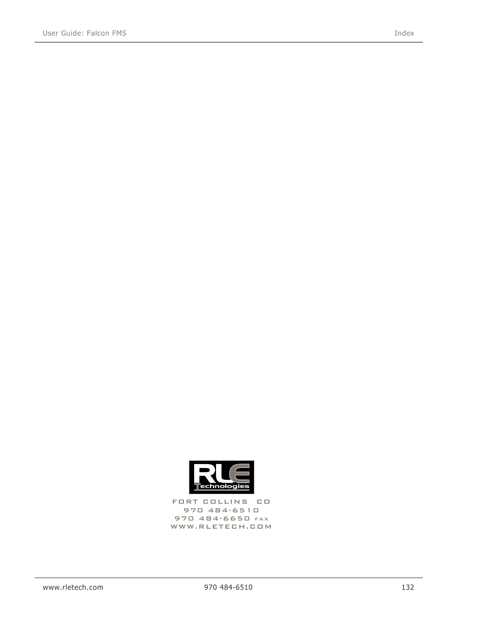 RLE Falcon EM User Manual | Page 146 / 146