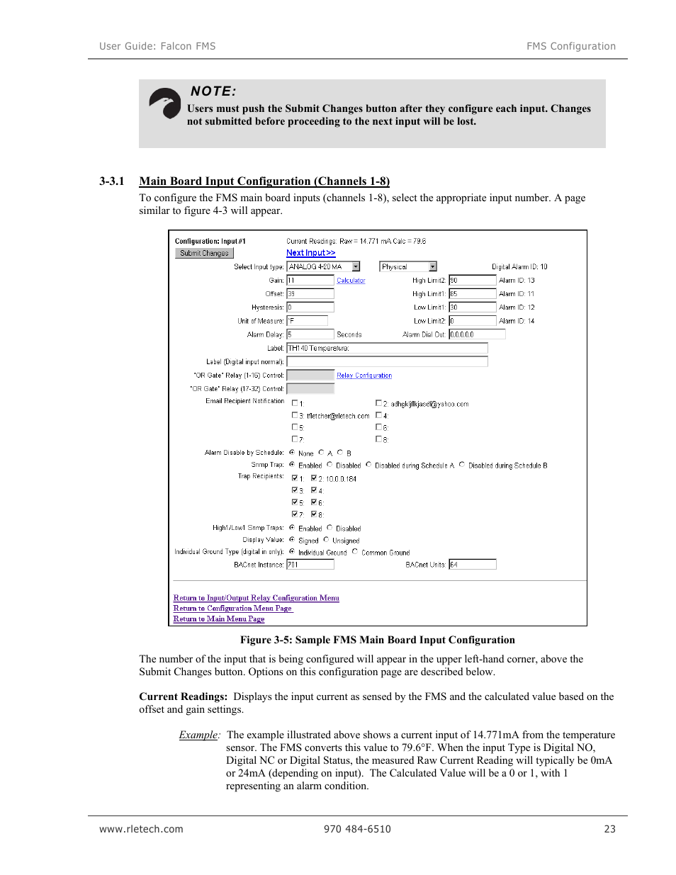 RLE Falcon EM User Manual | Page 37 / 146