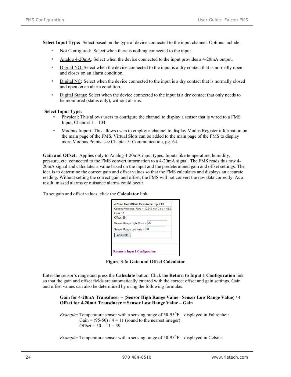 RLE Falcon EM User Manual | Page 38 / 146