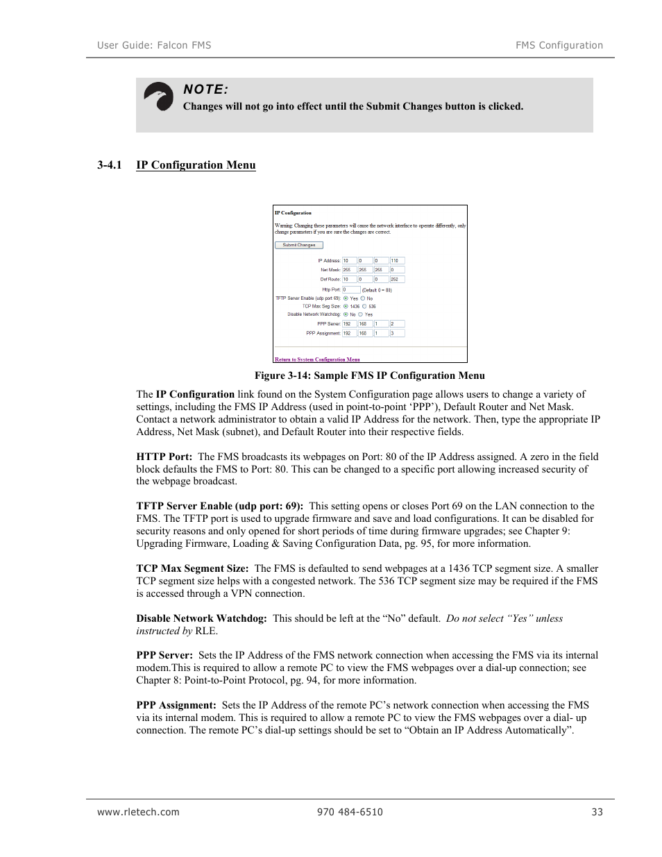 RLE Falcon EM User Manual | Page 47 / 146