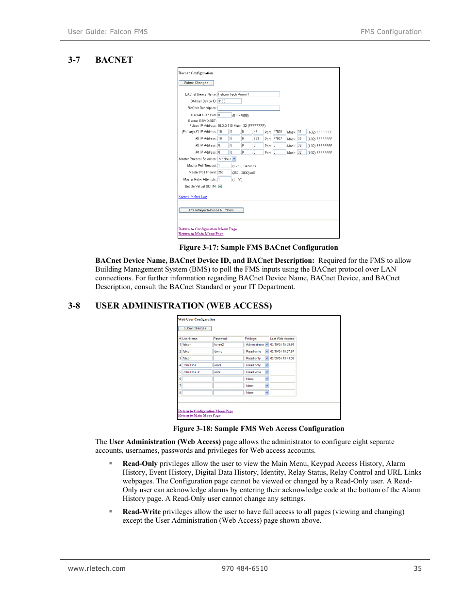 RLE Falcon EM User Manual | Page 49 / 146