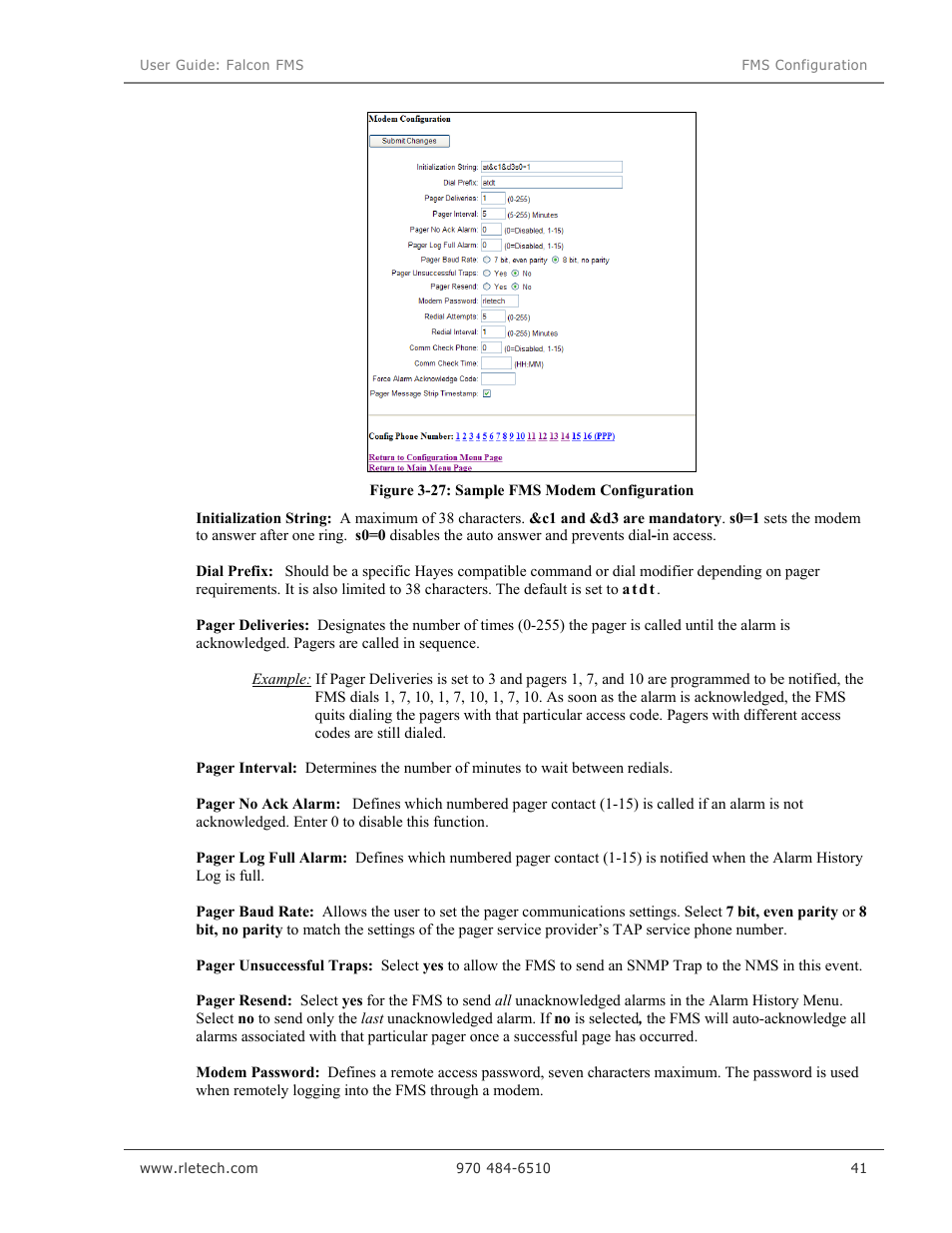 RLE Falcon EM User Manual | Page 55 / 146