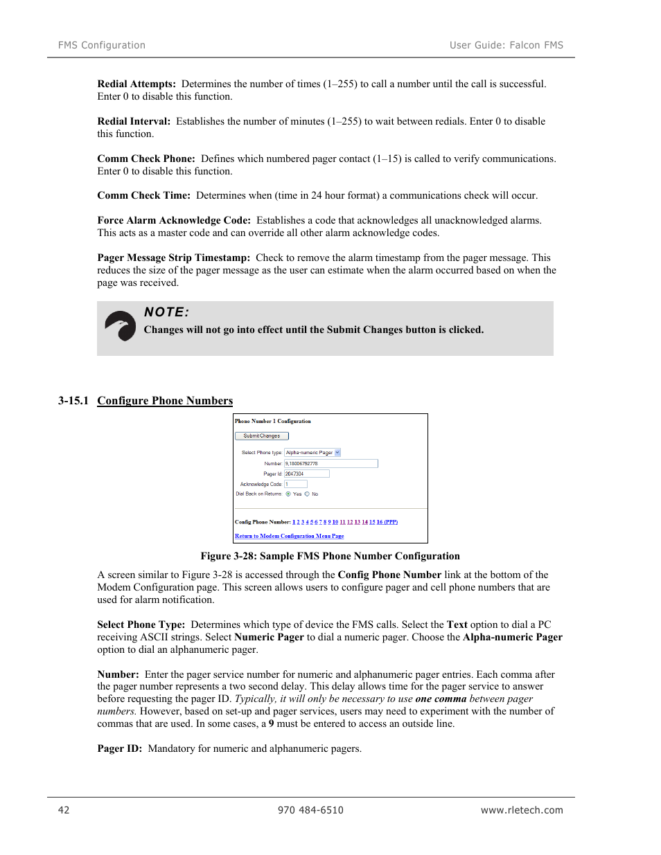 RLE Falcon EM User Manual | Page 56 / 146