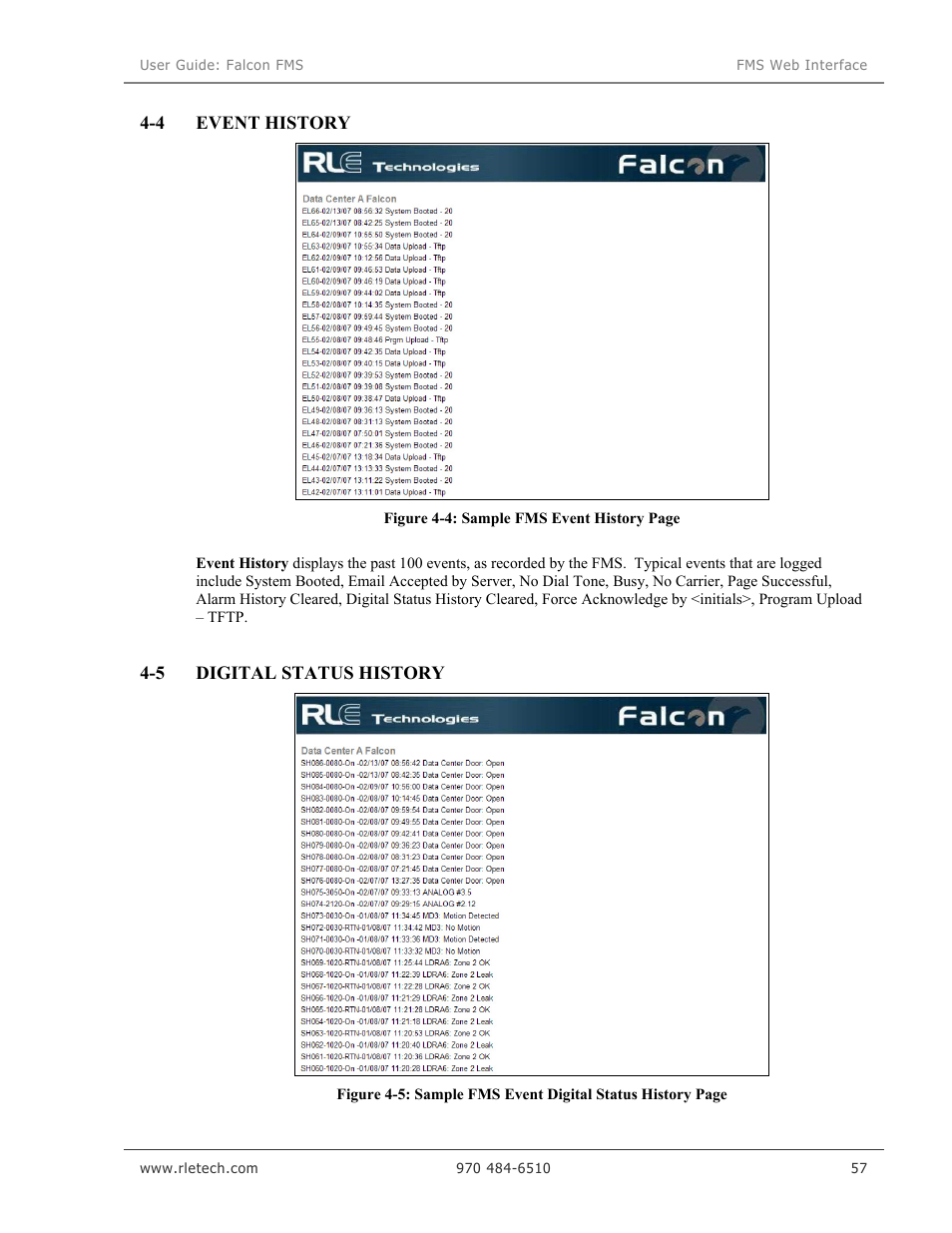 RLE Falcon EM User Manual | Page 71 / 146