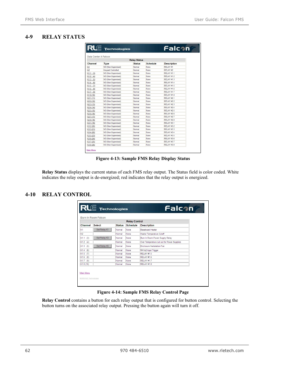 RLE Falcon EM User Manual | Page 76 / 146