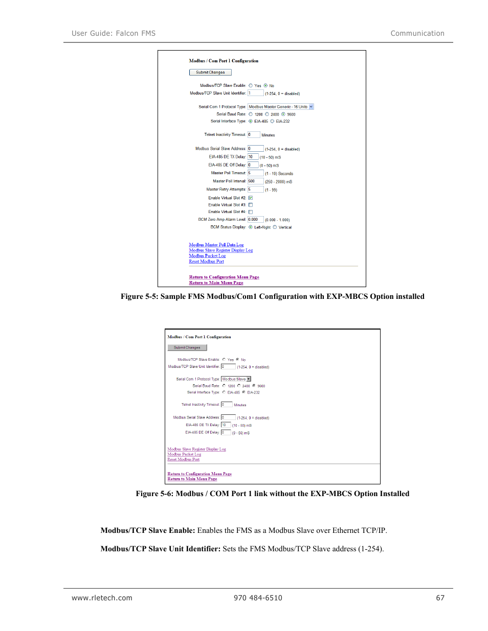 RLE Falcon EM User Manual | Page 81 / 146