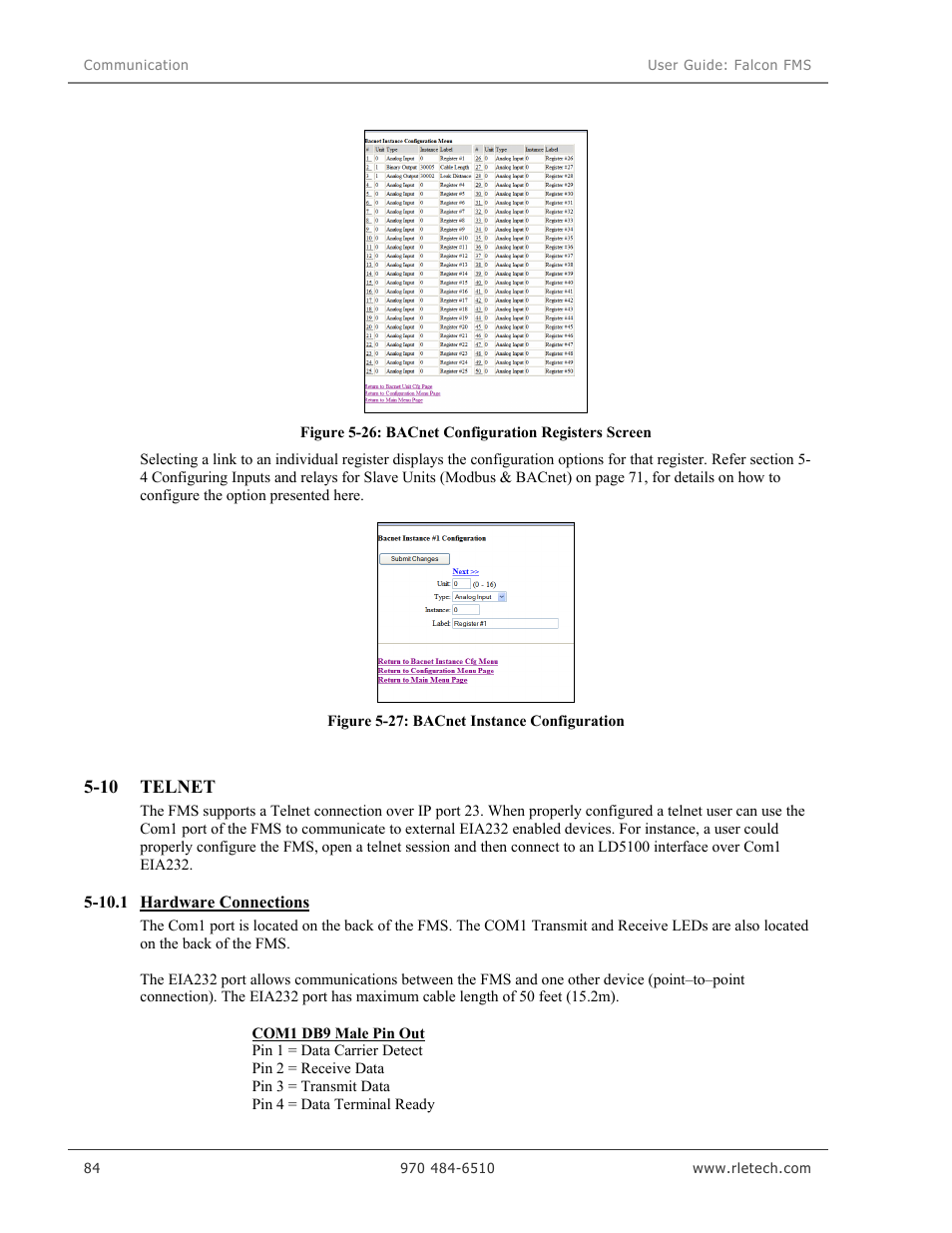 RLE Falcon EM User Manual | Page 98 / 146