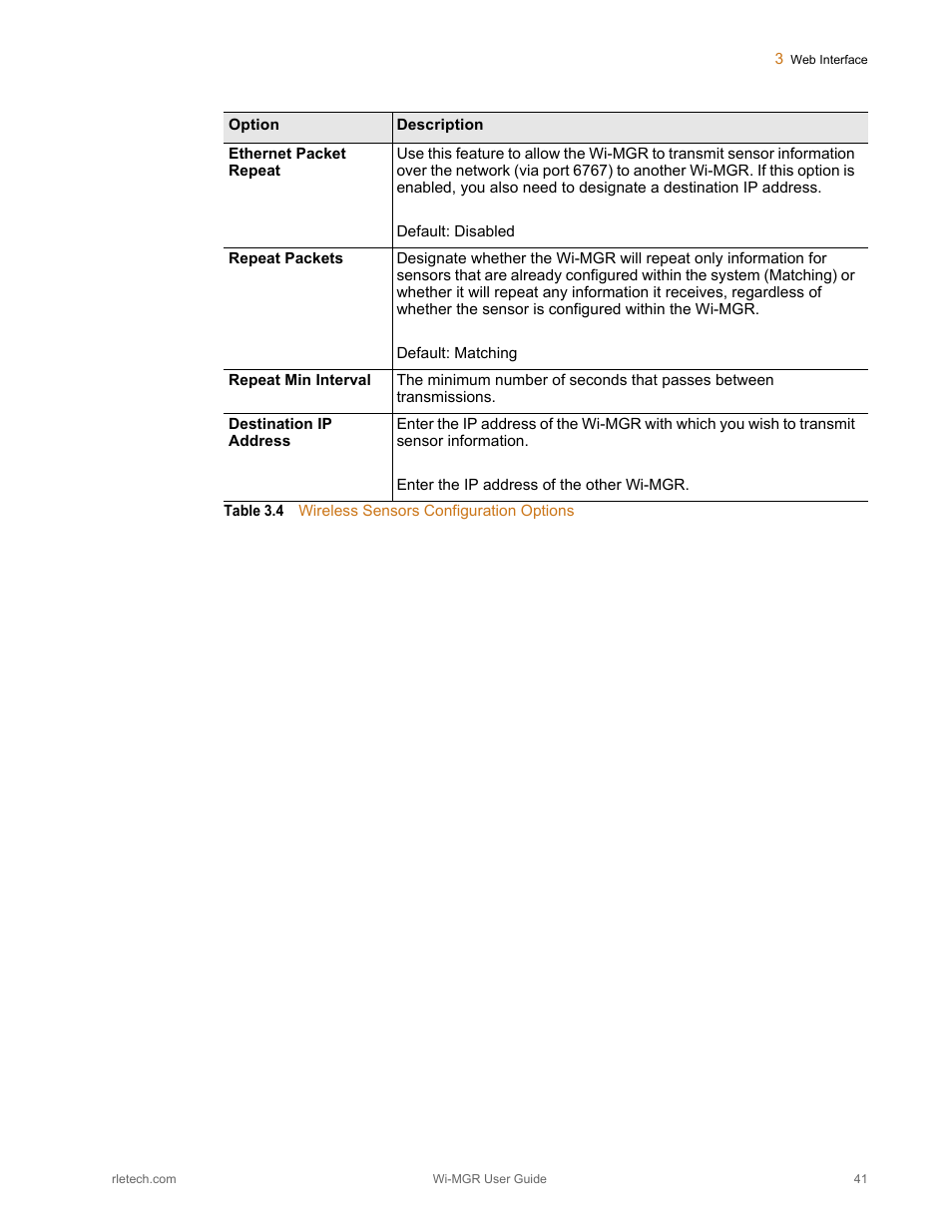 RLE Wi-MGR V.1.6 User Manual | Page 41 / 74