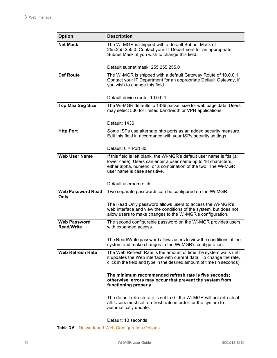 RLE Wi-MGR V.1.6 User Manual | Page 46 / 74