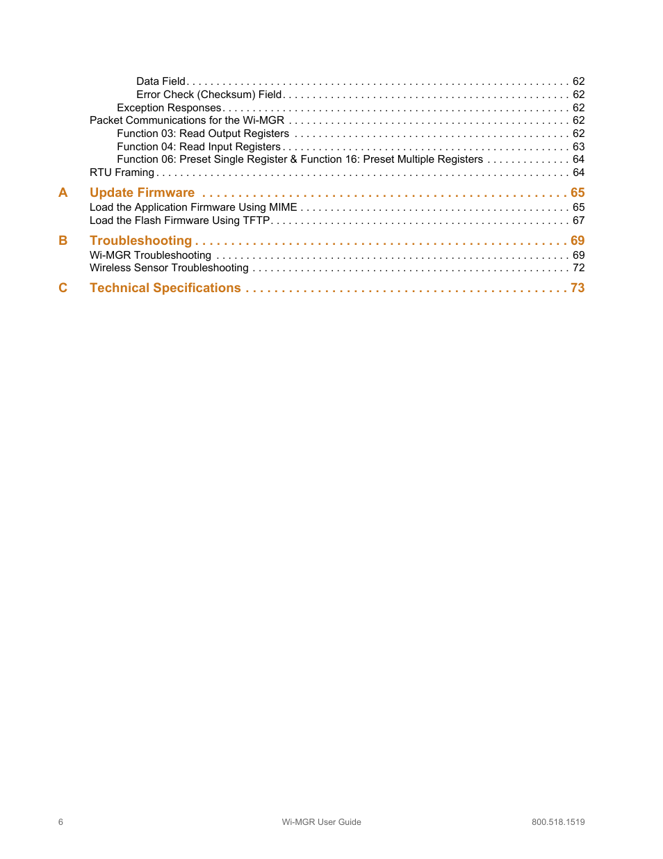 RLE Wi-MGR V.1.6 User Manual | Page 6 / 74