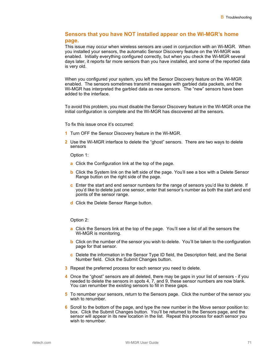 RLE Wi-MGR V.1.6 User Manual | Page 71 / 74