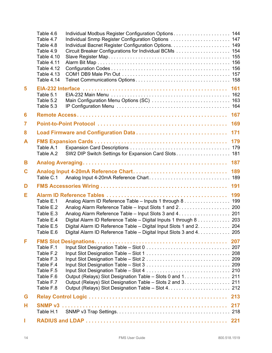 RLE FMS V.1.13 User Manual | Page 14 / 226