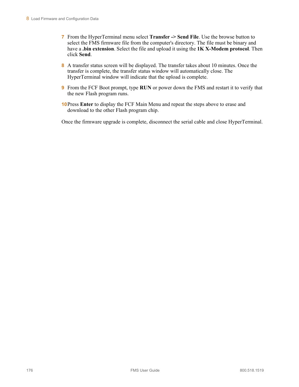 RLE FMS V.1.13 User Manual | Page 176 / 226