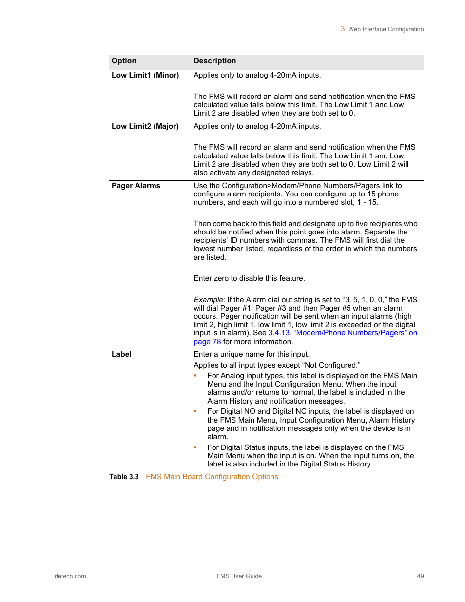 RLE FMS V.1.13 User Manual | Page 49 / 226