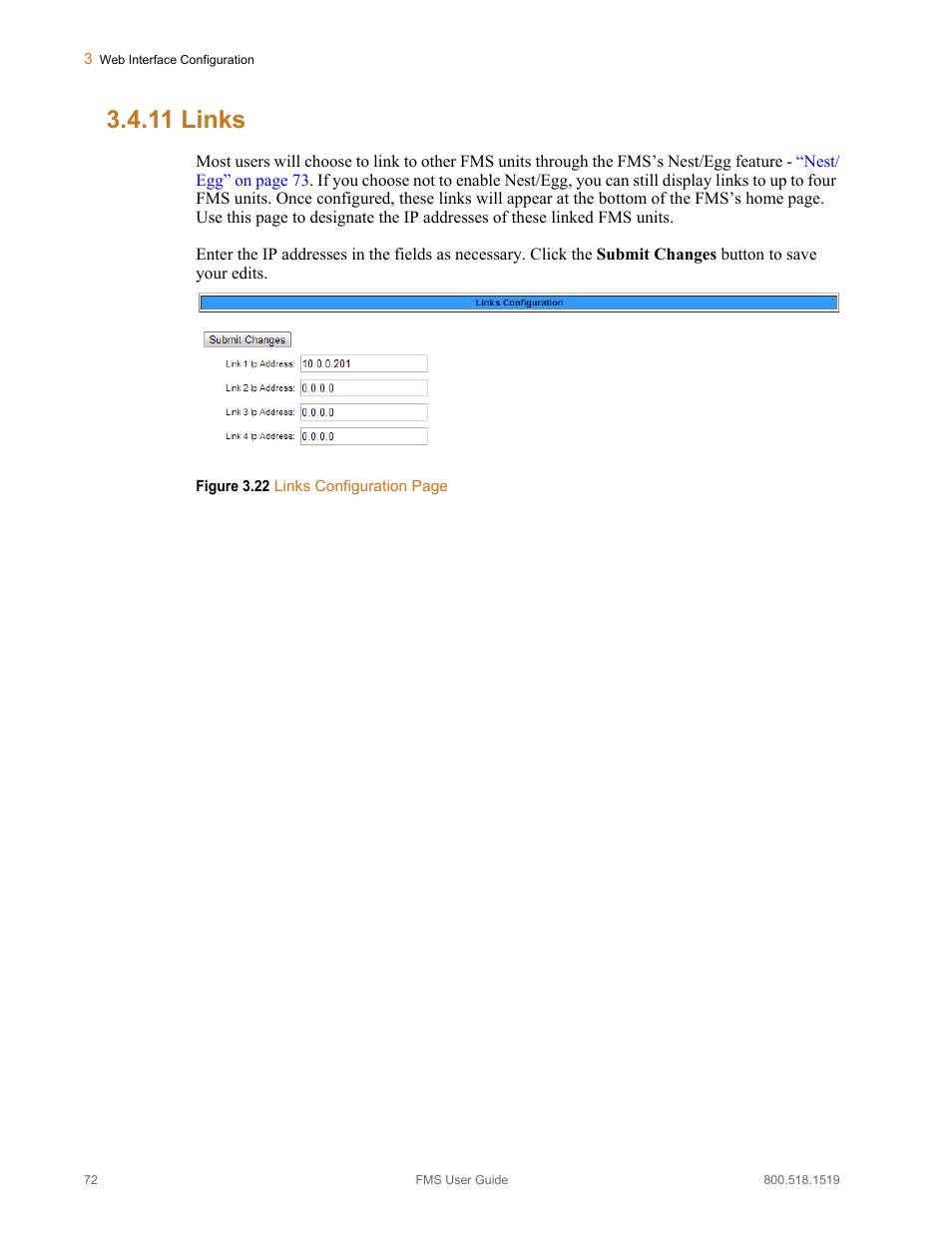 11 links, Links | RLE FMS V.1.13 User Manual | Page 72 / 226