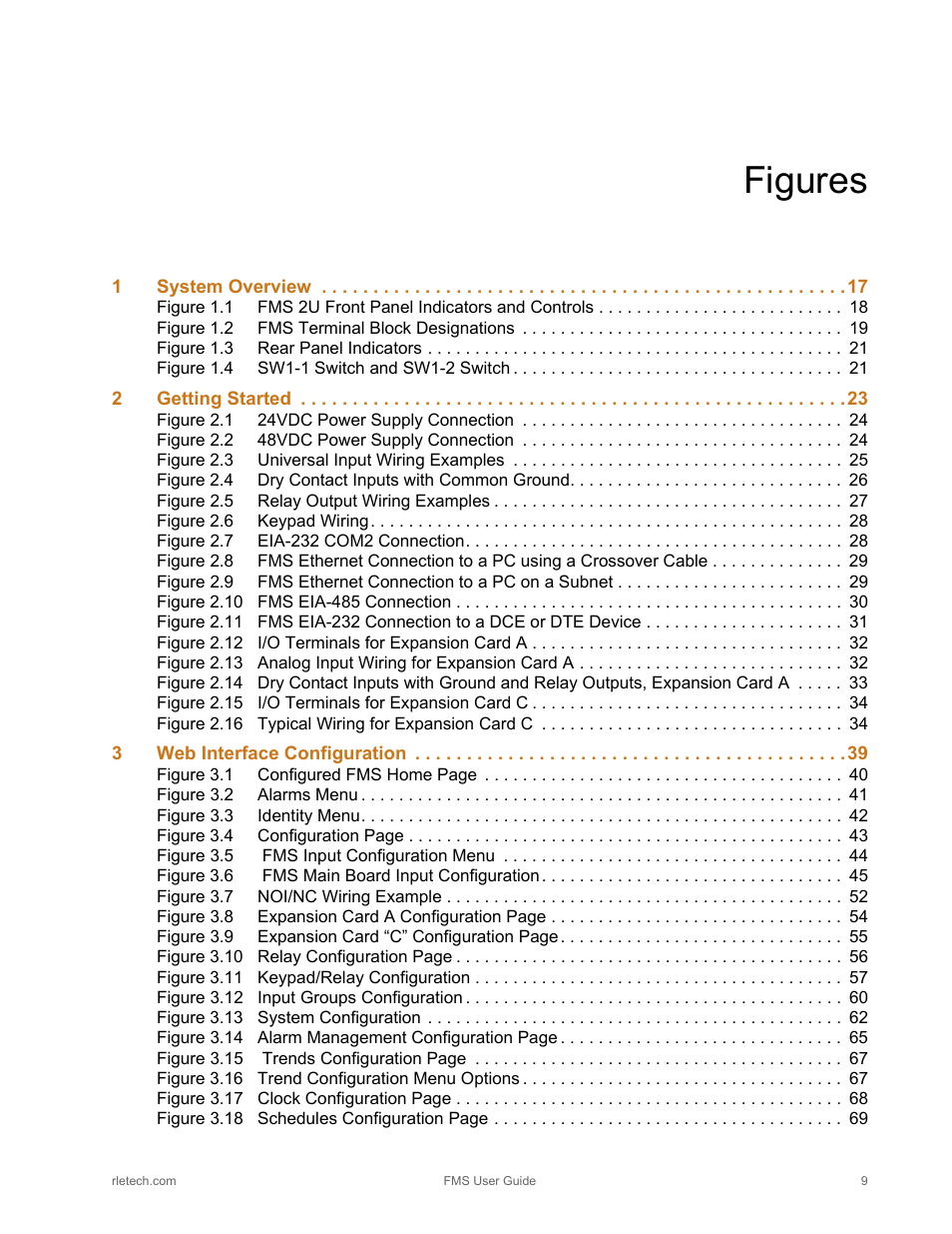 Figures | RLE FMS V.1.13 User Manual | Page 9 / 226