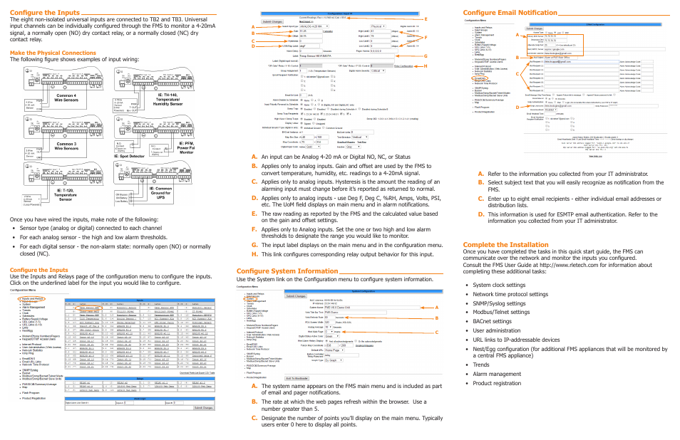 RLE FMS Quick Start User Manual | Page 2 / 2