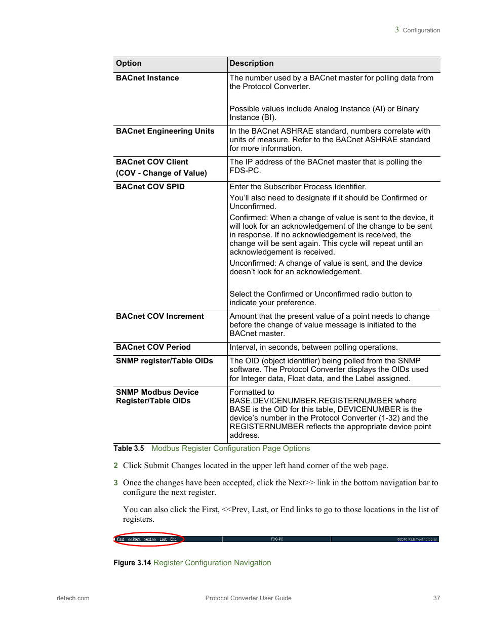 Figure 3.14 register configuration navigation | RLE Protocol Converter V.2.4 User Manual | Page 37 / 70