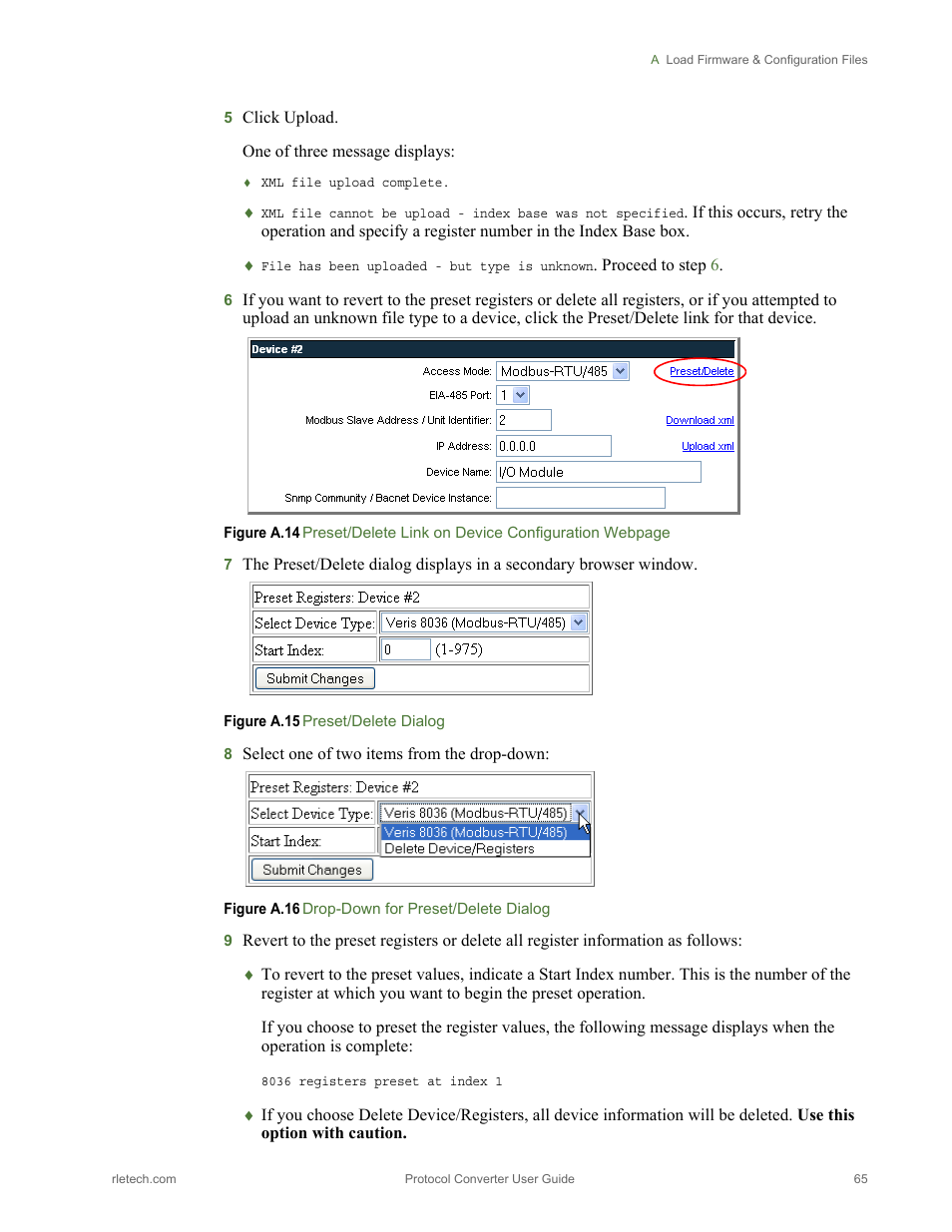 RLE Protocol Converter V.2.4 User Manual | Page 65 / 70