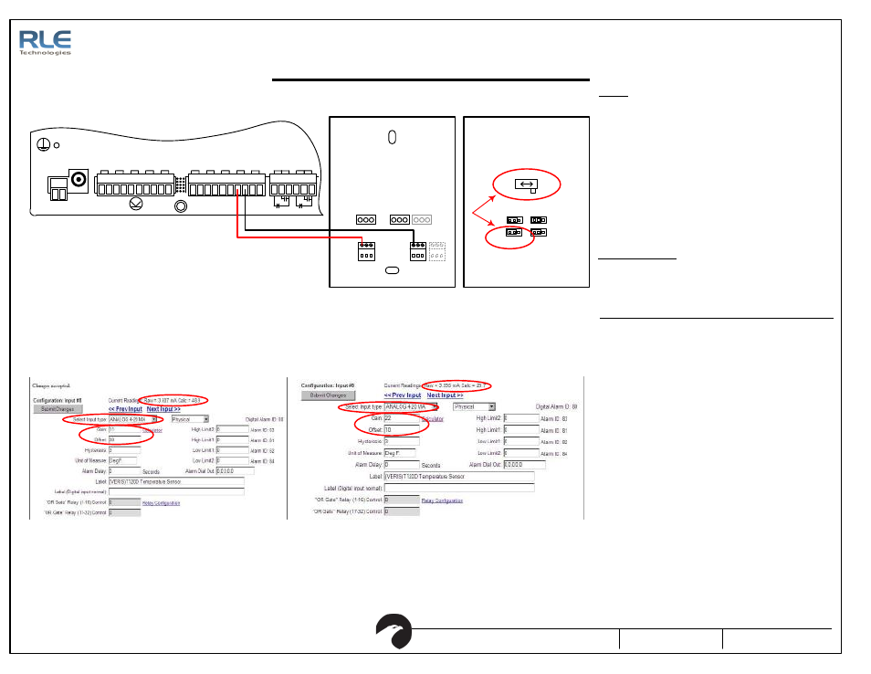 Fms_t120d, Fms to t120d integration, Fms sensor wiring guide | Sheet: 2 of 16, Setup | RLE FMS User Manual | Page 2 / 16