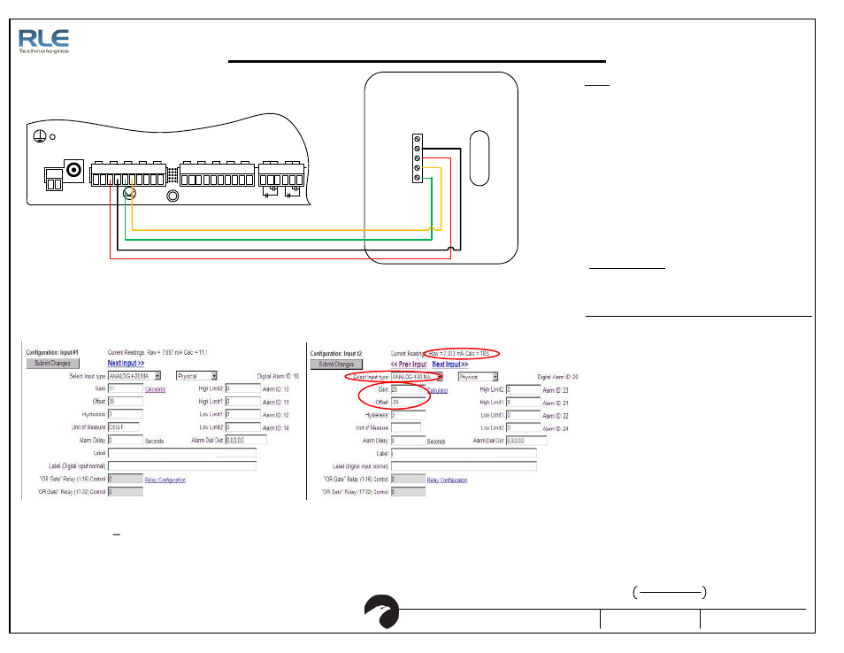 Fms_hew3msta, Fms to hew3msta integration, Fms sensor wiring guide | Figure 3.1: fms wiring with the hew3msta, 50 – 95 degree f range | RLE FMS User Manual | Page 3 / 16
