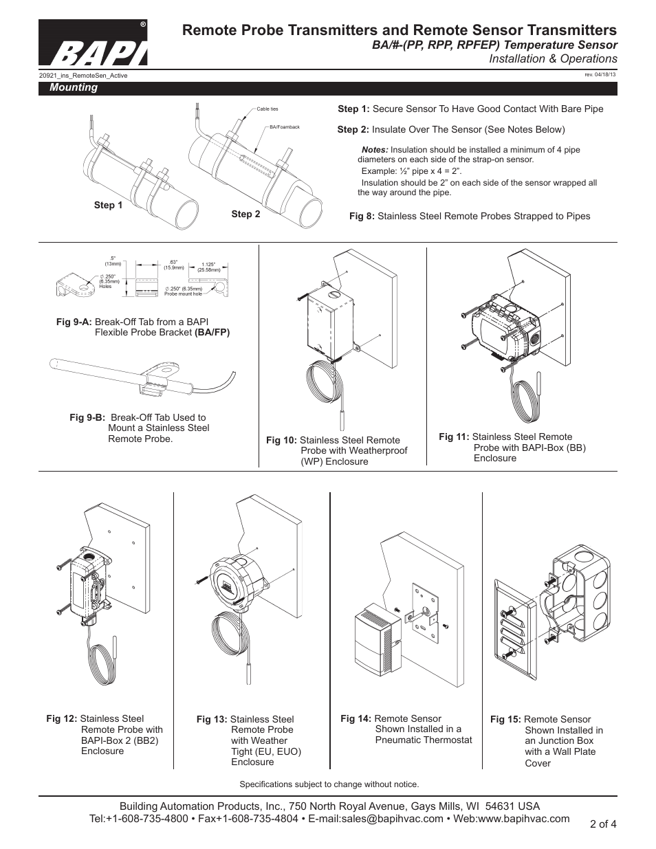 RLE TSP User Manual | Page 2 / 4