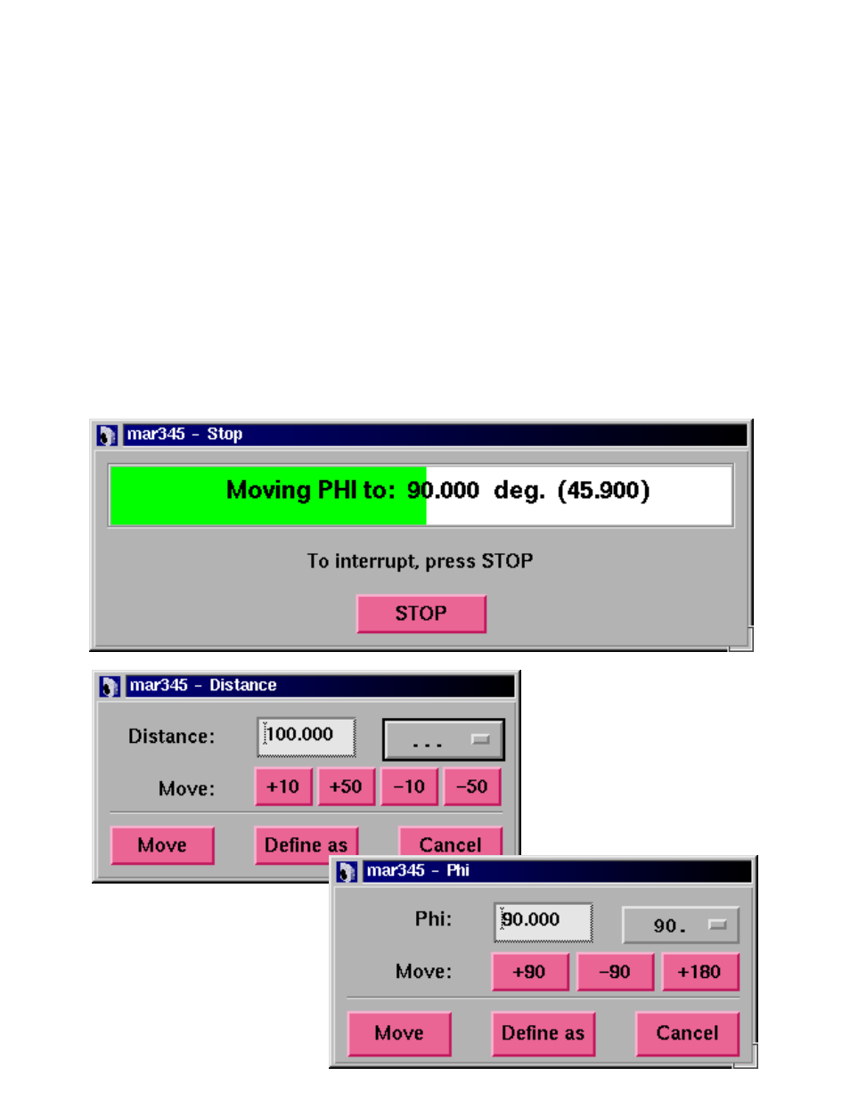 7 moving distance and phi | Compaq Graphical User Interface mar345 User Manual | Page 18 / 40