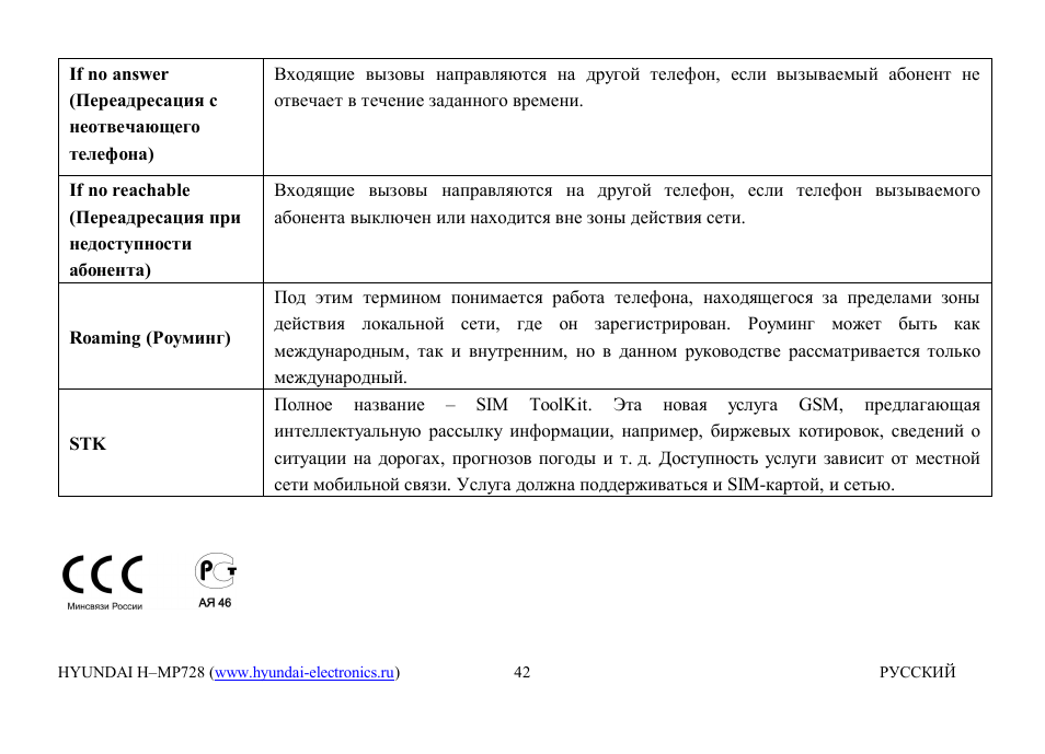 Hyundai H-MP728 User Manual | Page 41 / 41