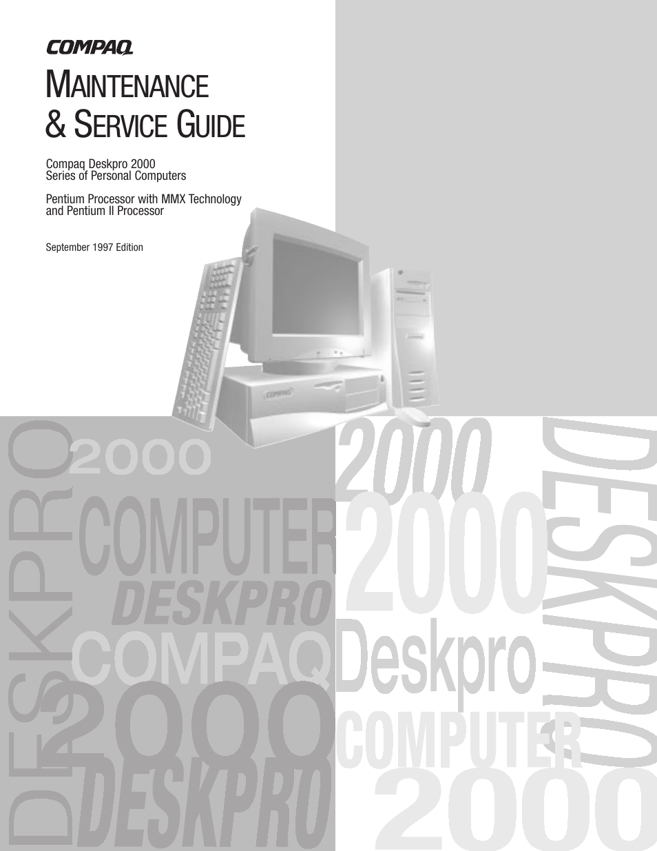 Compaq Deskpro 2000 User Manual | 269 pages