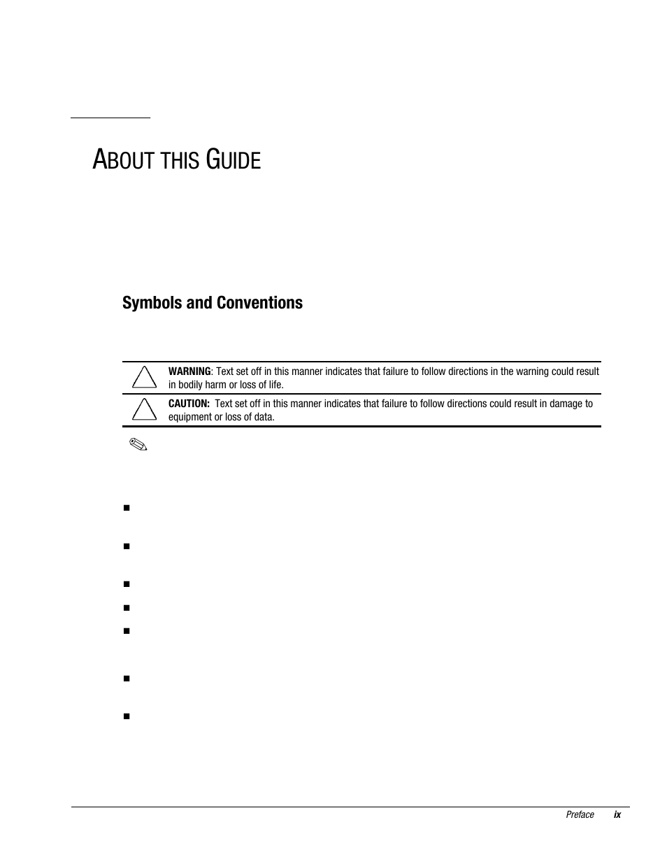 Preface, Bout this, Uide | Symbols and conventions | Compaq Deskpro 2000 User Manual | Page 11 / 269