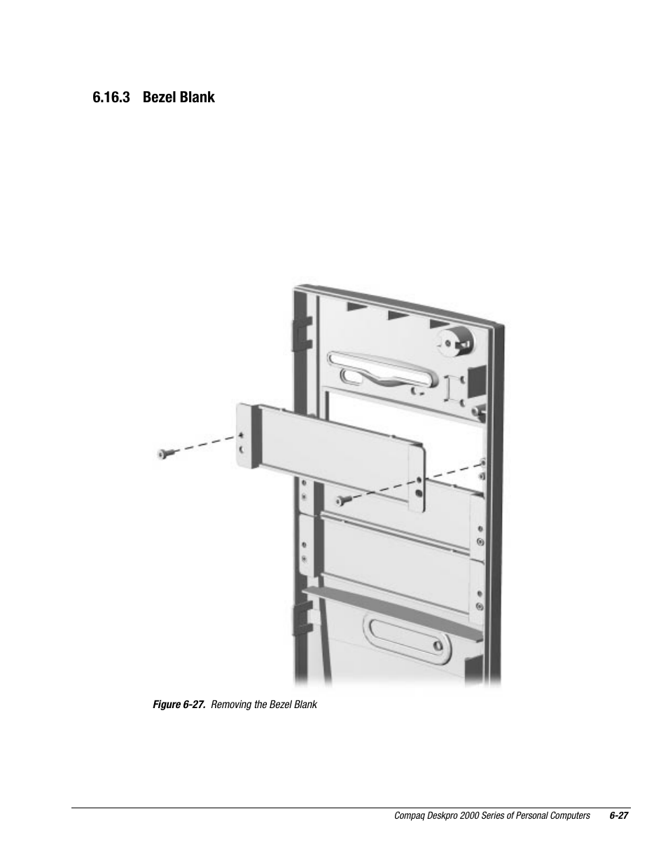 3 bezel blank | Compaq Deskpro 2000 User Manual | Page 169 / 269