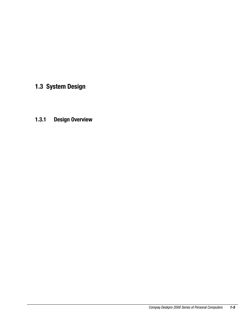 3 system design, 1 design overview | Compaq Deskpro 2000 User Manual | Page 17 / 269