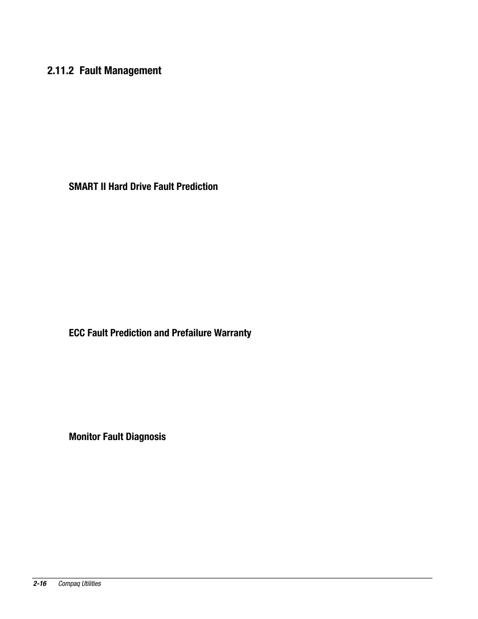 2 fault management | Compaq Deskpro 2000 User Manual | Page 54 / 269