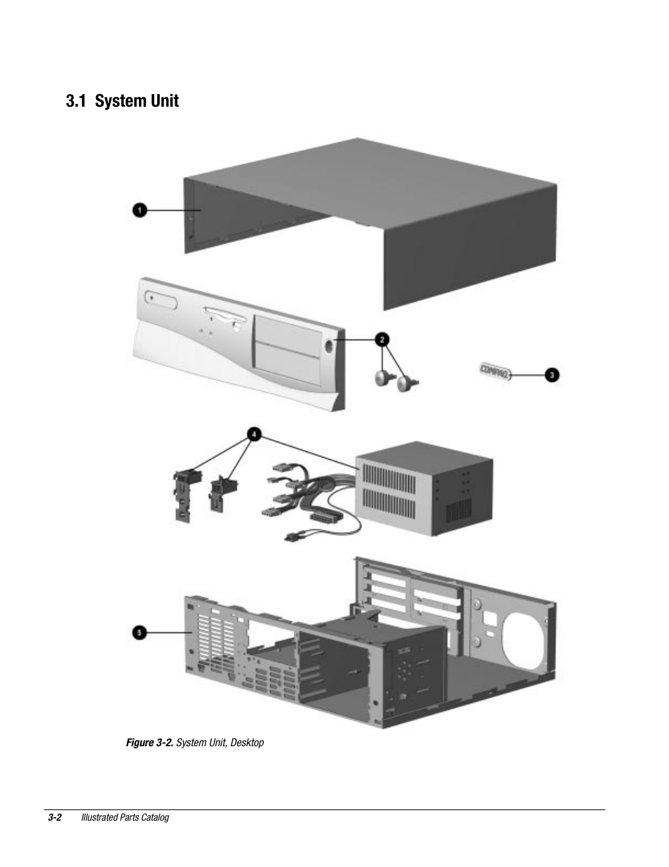 1 system unit | Compaq Deskpro 2000 User Manual | Page 67 / 269