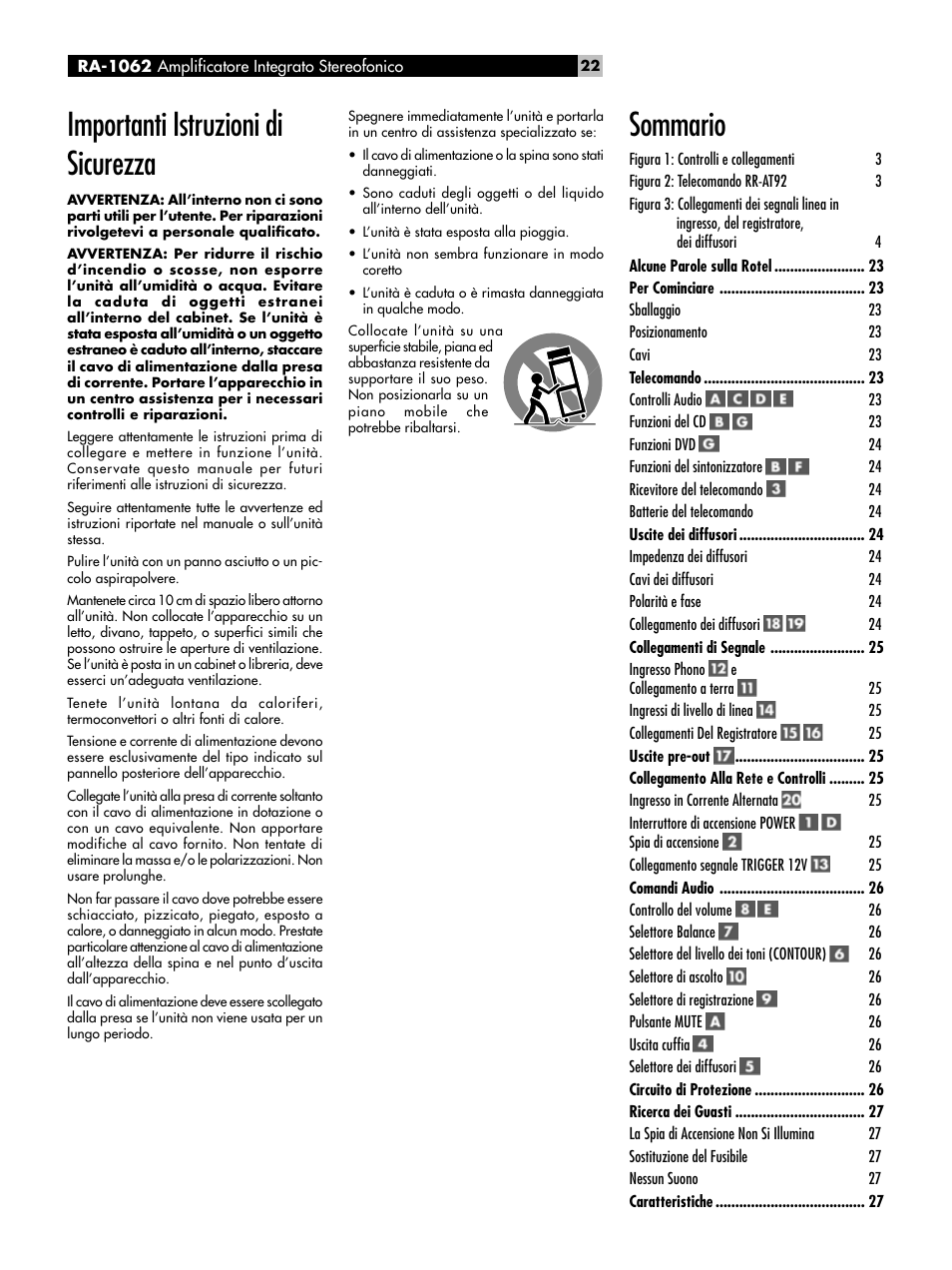 ROTEL RA-1062 User Manual | Page 22 / 46