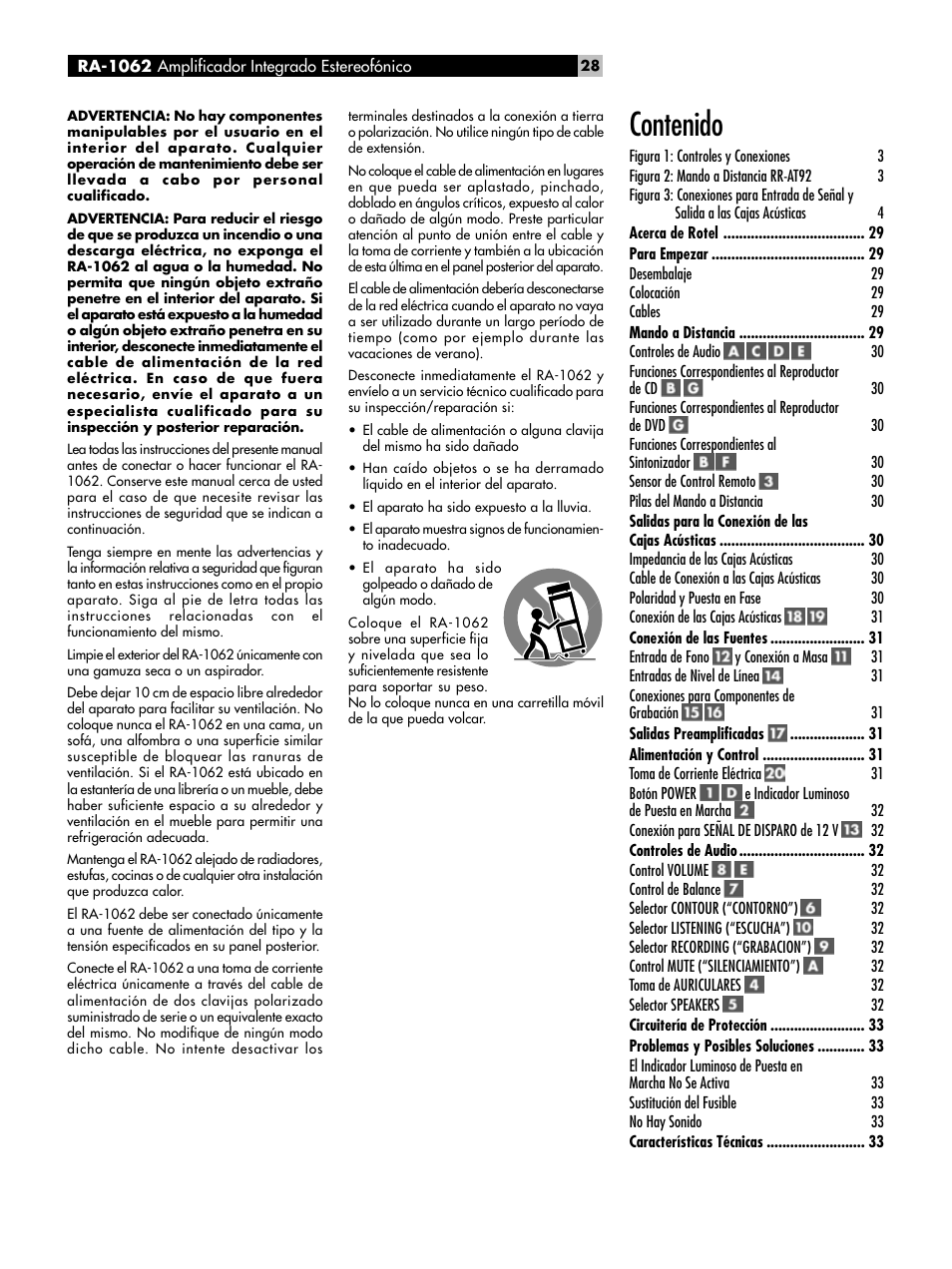 ROTEL RA-1062 User Manual | Page 28 / 46