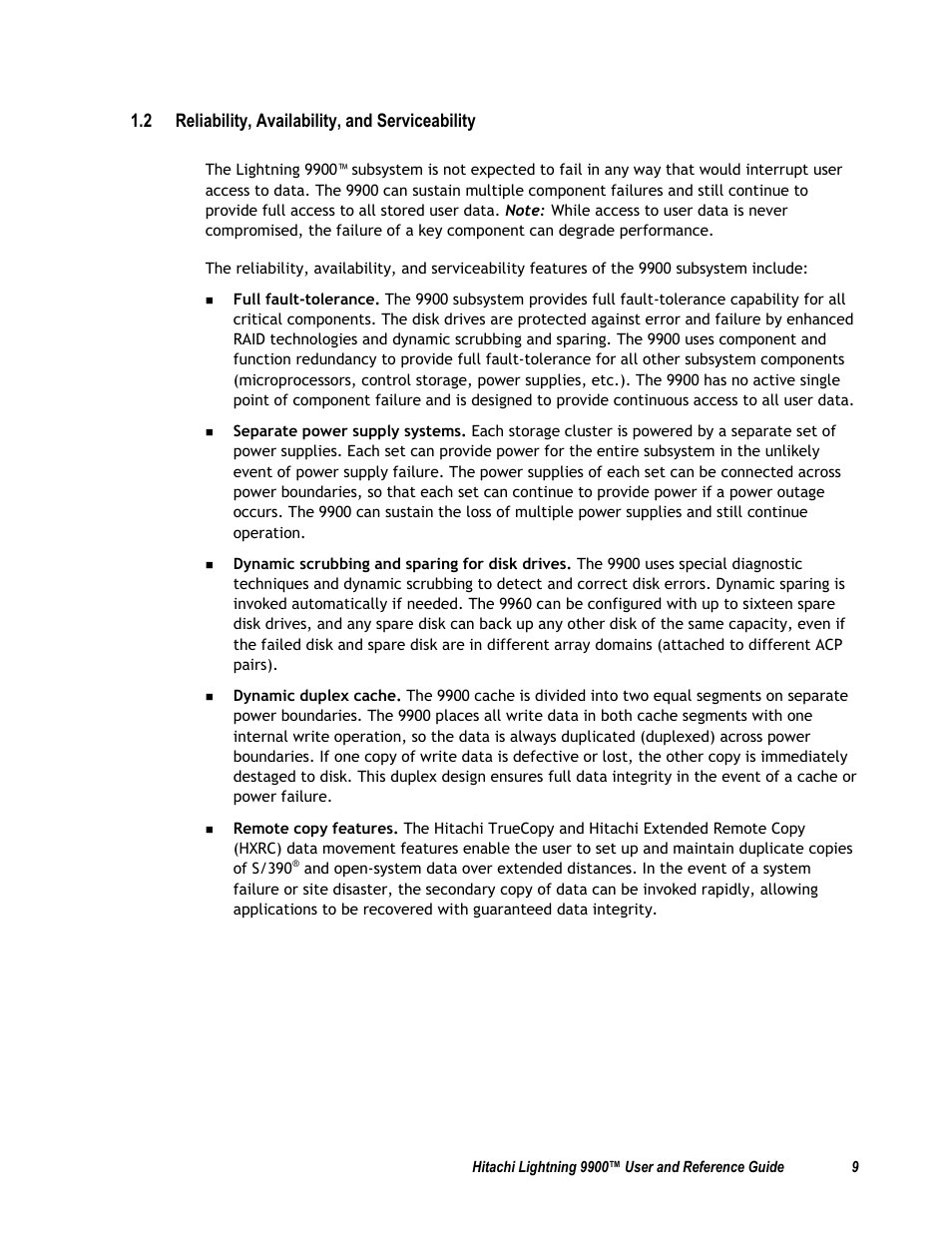 2 reliability, availability, and serviceability | Compaq 9900 User Manual | Page 23 / 138