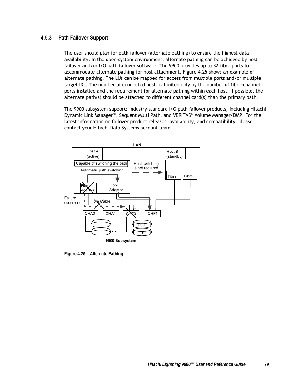 3 path failover support, Figure 4.25 alternate pathing, 4 remote sim (r-sim) reporting | Compaq 9900 User Manual | Page 93 / 138