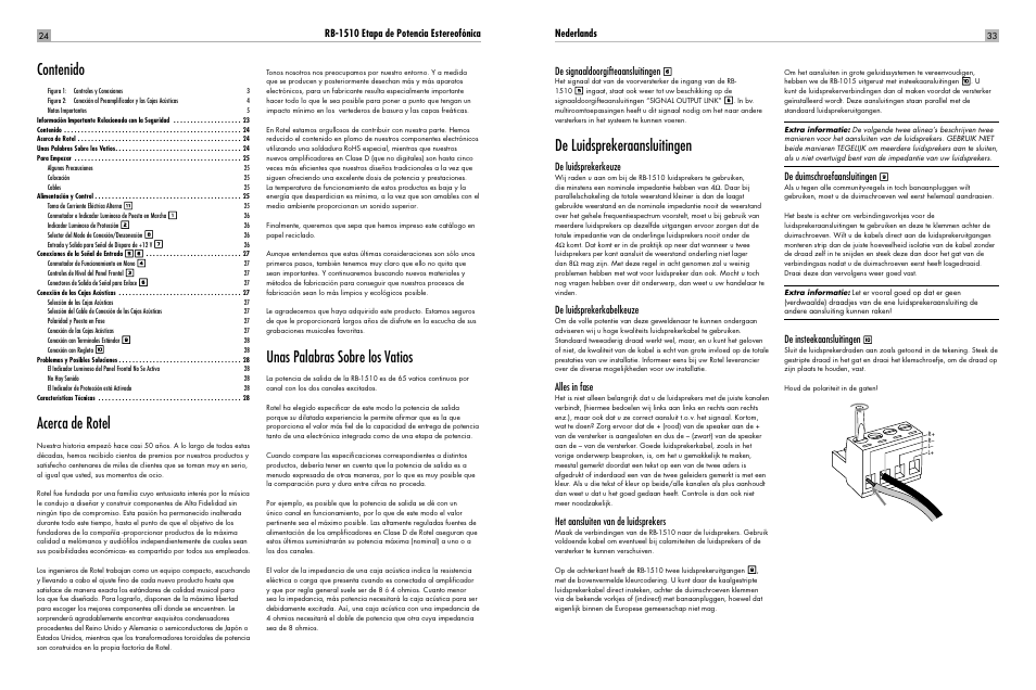 ROTEL RB-1510 User Manual | Page 24 / 51