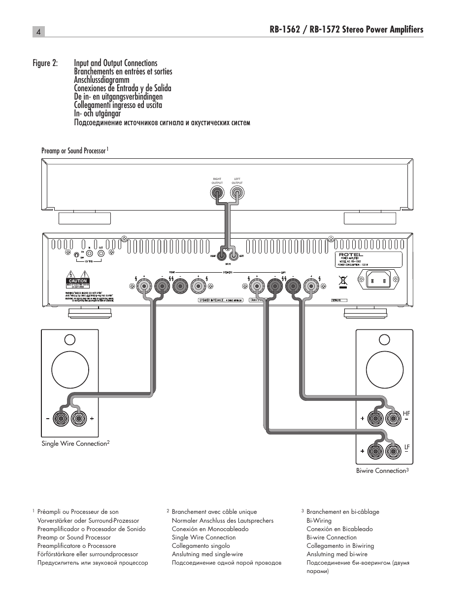 ROTEL RB-1562 User Manual | Page 4 / 20