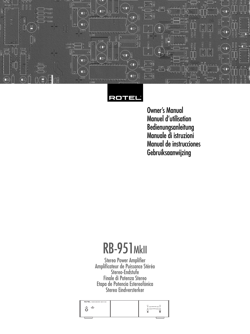 ROTEL RB951 mk II User Manual | 44 pages