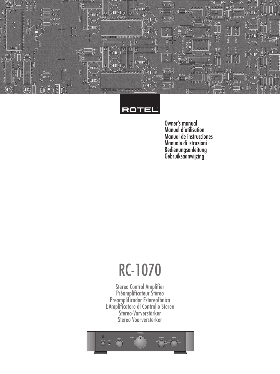 ROTEL RC1070 User Manual | 40 pages