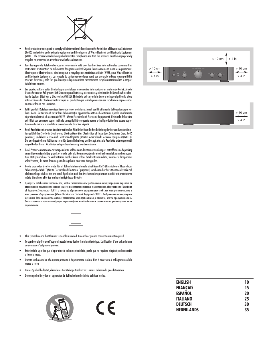 ROTEL RC1070 User Manual | Page 3 / 40