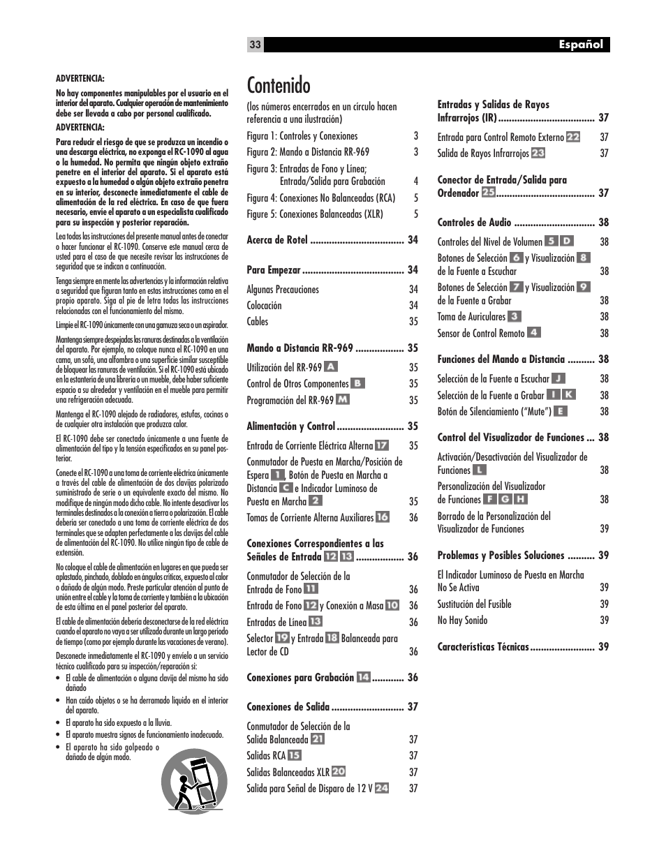 ROTEL RC1090 User Manual | Page 33 / 46